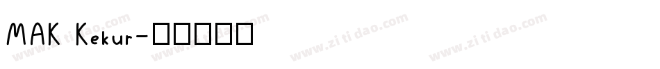 MAK Kekur字体转换